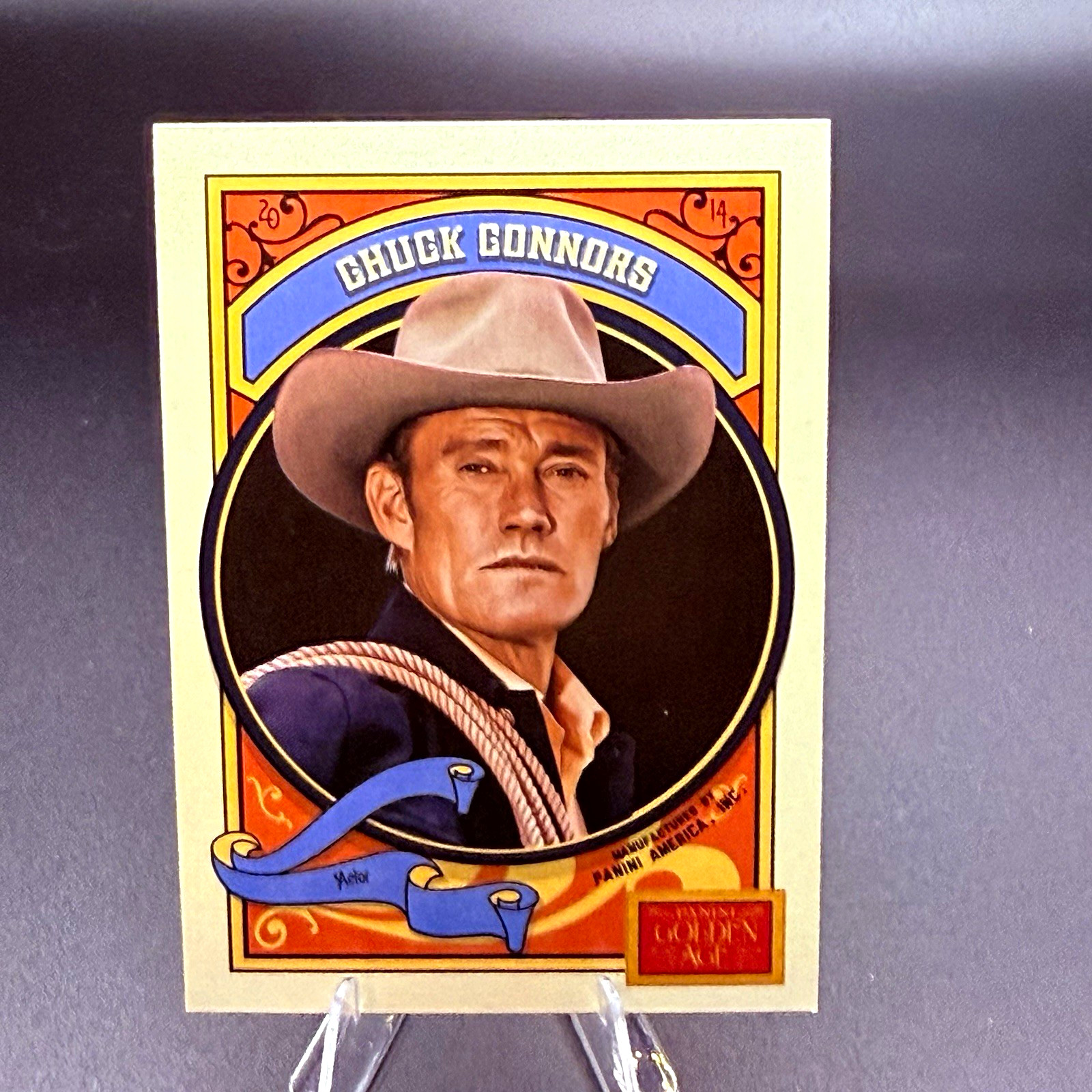 Panini 2014 Golden Age #65 Chuck Connors The Rifleman Non-Sport Trading Card Panini 2014 Golden Age #65 Chuck Connors The Rifleman Non-Sport Trading Card
