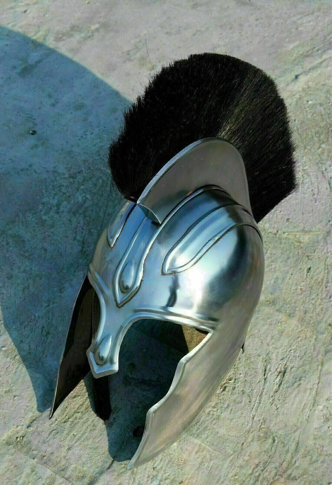 HALLOWEEN Helmet  Medieval Knight Achilles Troy Armor Helmet Crusader Spartan