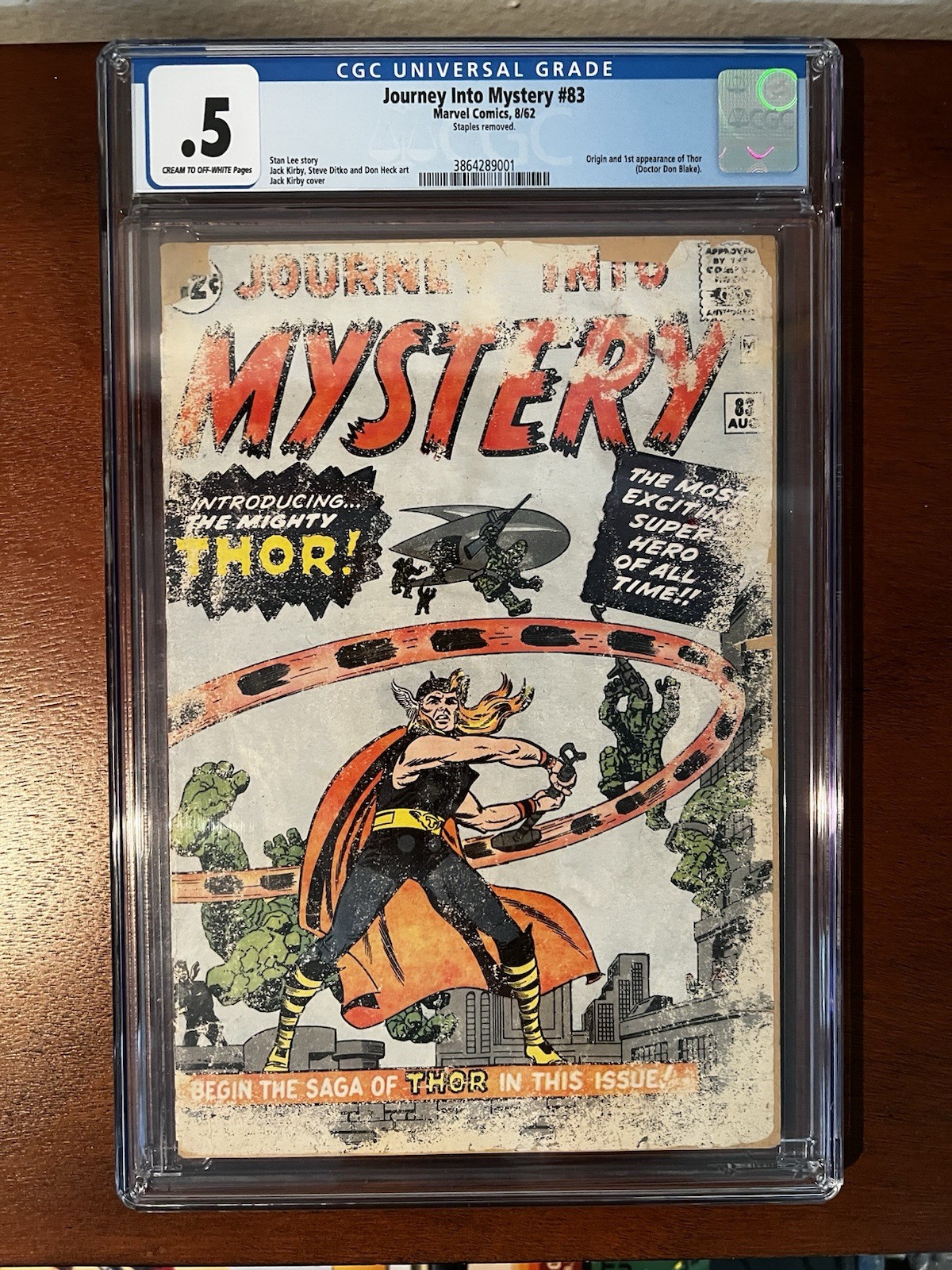 Marvel Comics Journey into Mystery #83 1962 Complete CGC .5 Origin & 1st Thor