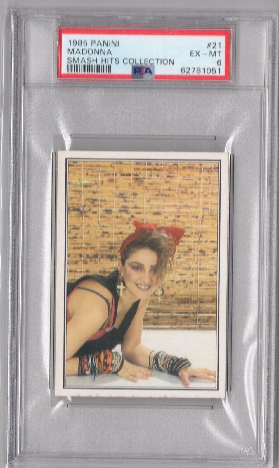1985 Panini Smash Hits Collection Madonna TRUE ROOKIE CARD RC #21 PSA 🔥 HOF