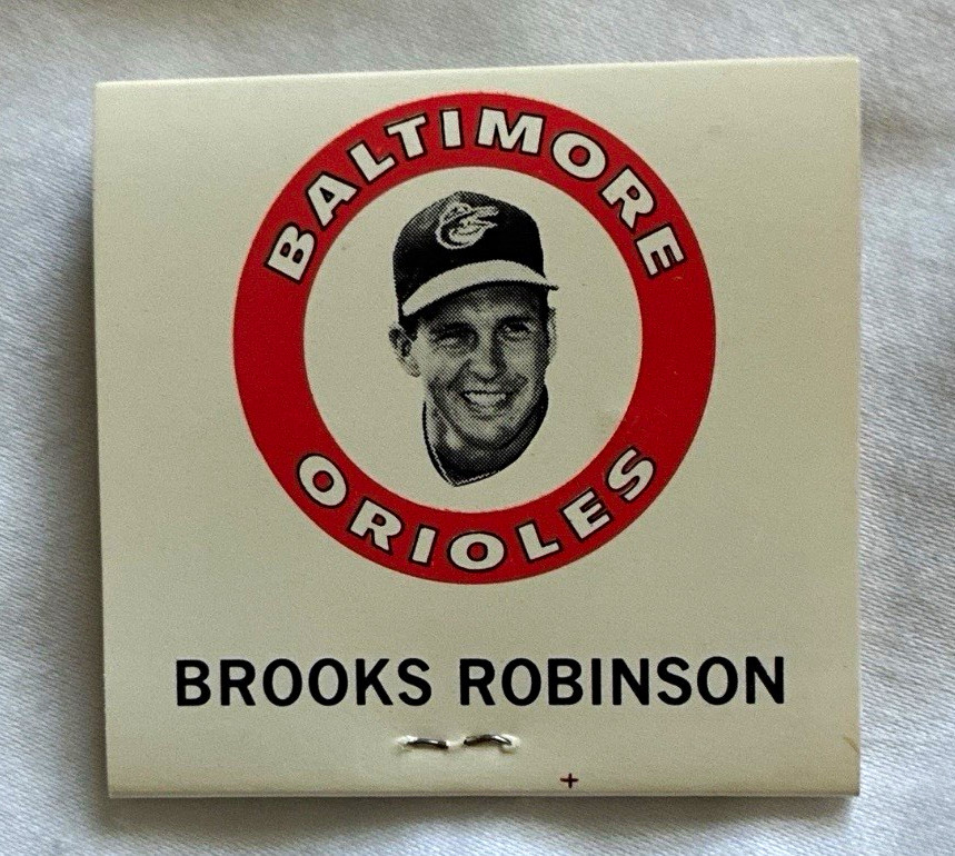 BROOKS ROBINSON Rare Vintage Baltimore Orioles Collectible Matchbook 1970 BROOKS ROBINSON Rare Vintage Baltimore Orioles Collectible Matchbook 1970