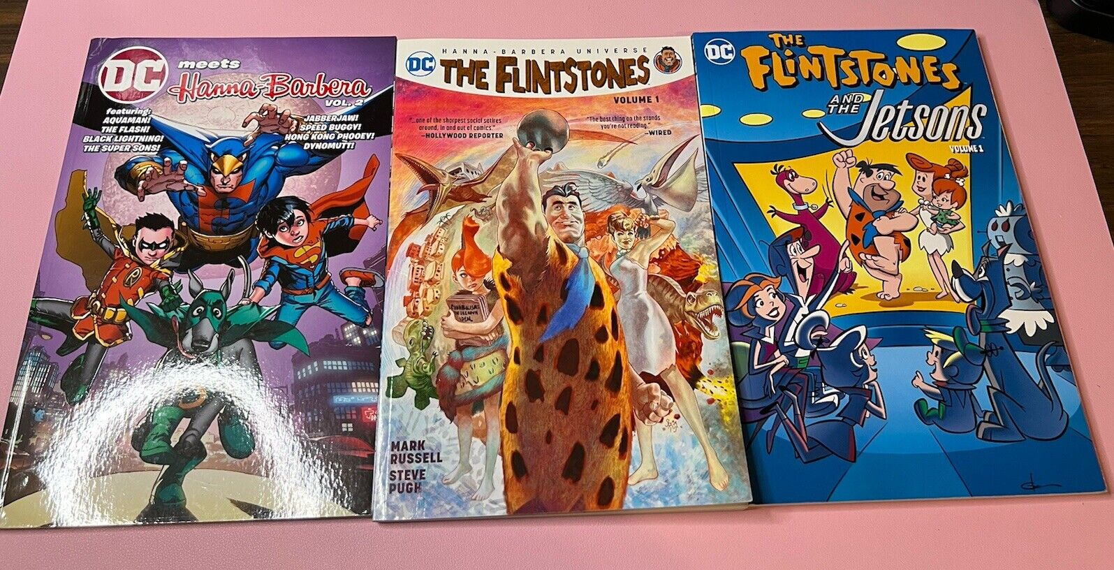 DC Meets Hanna Barbera #2; The Flintstones & Jetsons; DC Comics TBP - Lot of 3