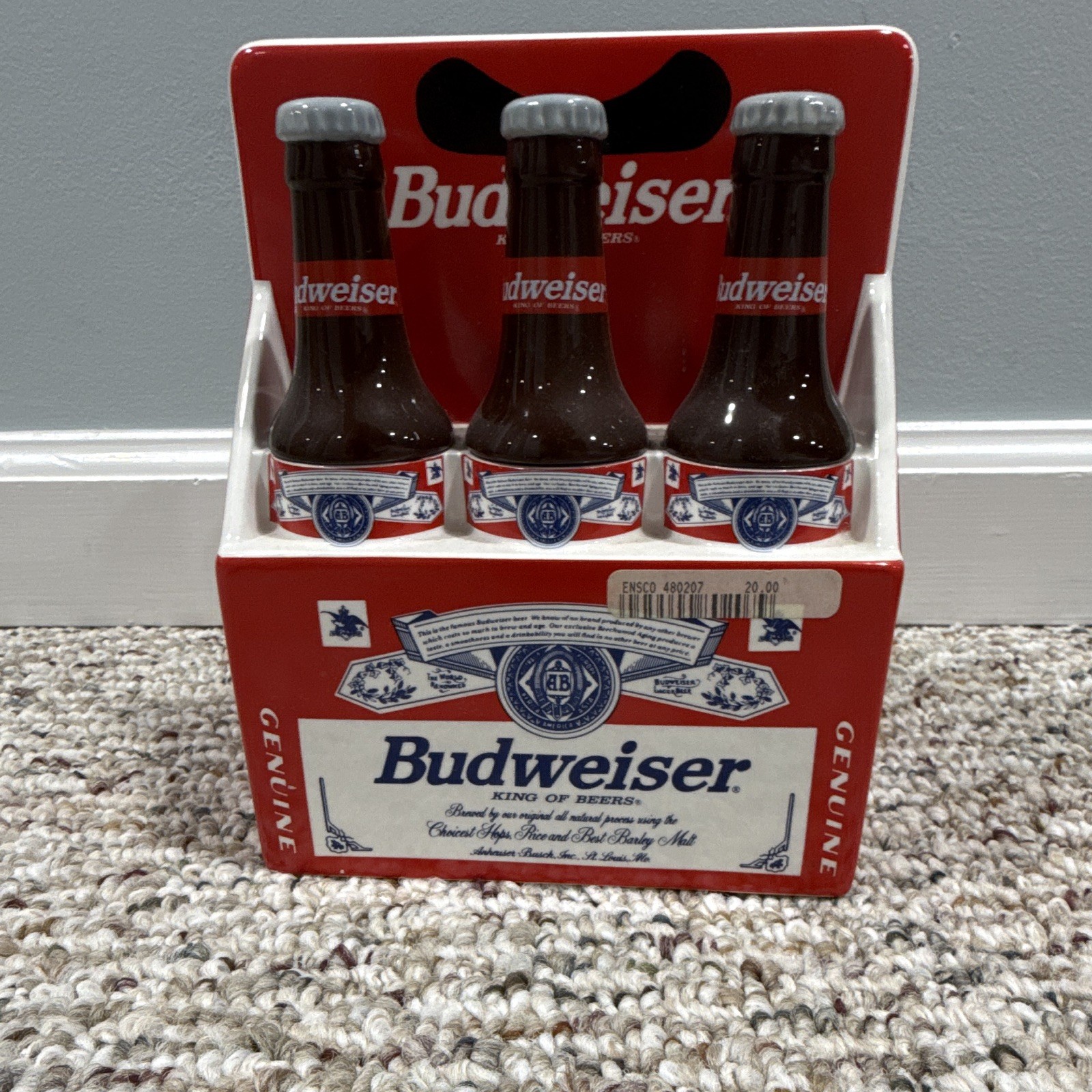 Ceramic Budweiser Six Pack