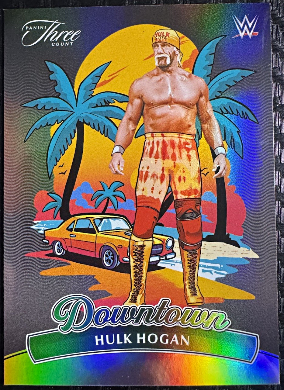 Panini 2024 Three Count WWE Downtown Insert Hulk Hogan Card No. 19 Panini 2024 Three Count WWE Downtown Insert Hulk Hogan Card No. 19