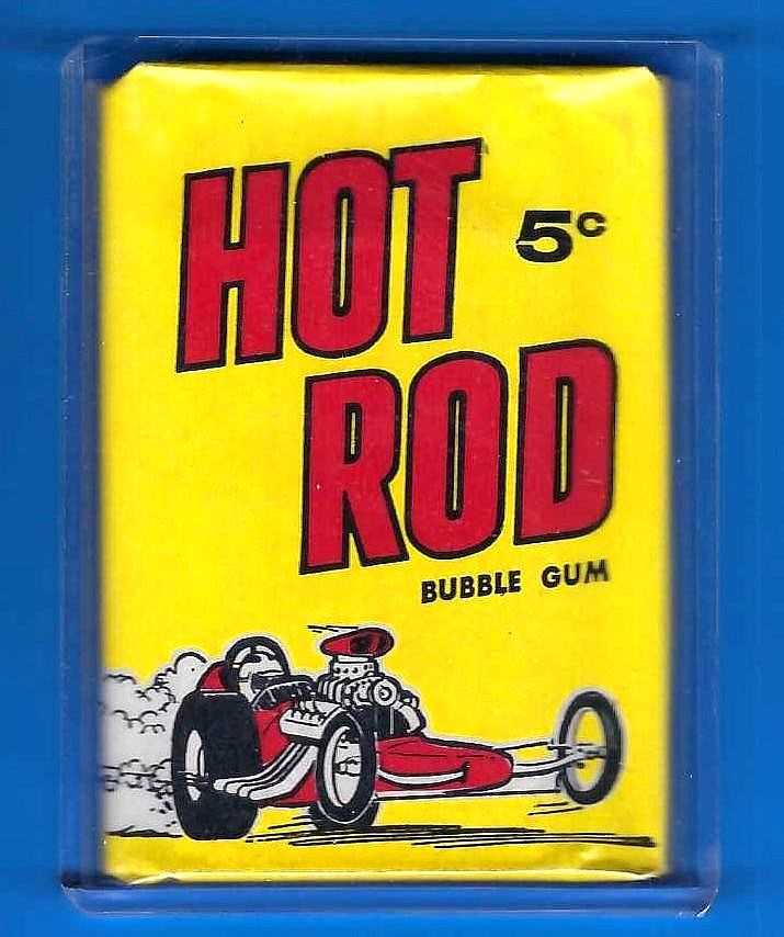 Vintage 1965 TOPPS HOT ROD DONRUSS 1 UNOPENED WAX PACK- NM to MINT Vintage 1965 TOPPS HOT ROD DONRUSS 1 UNOPENED WAX PACK- NM to MINT