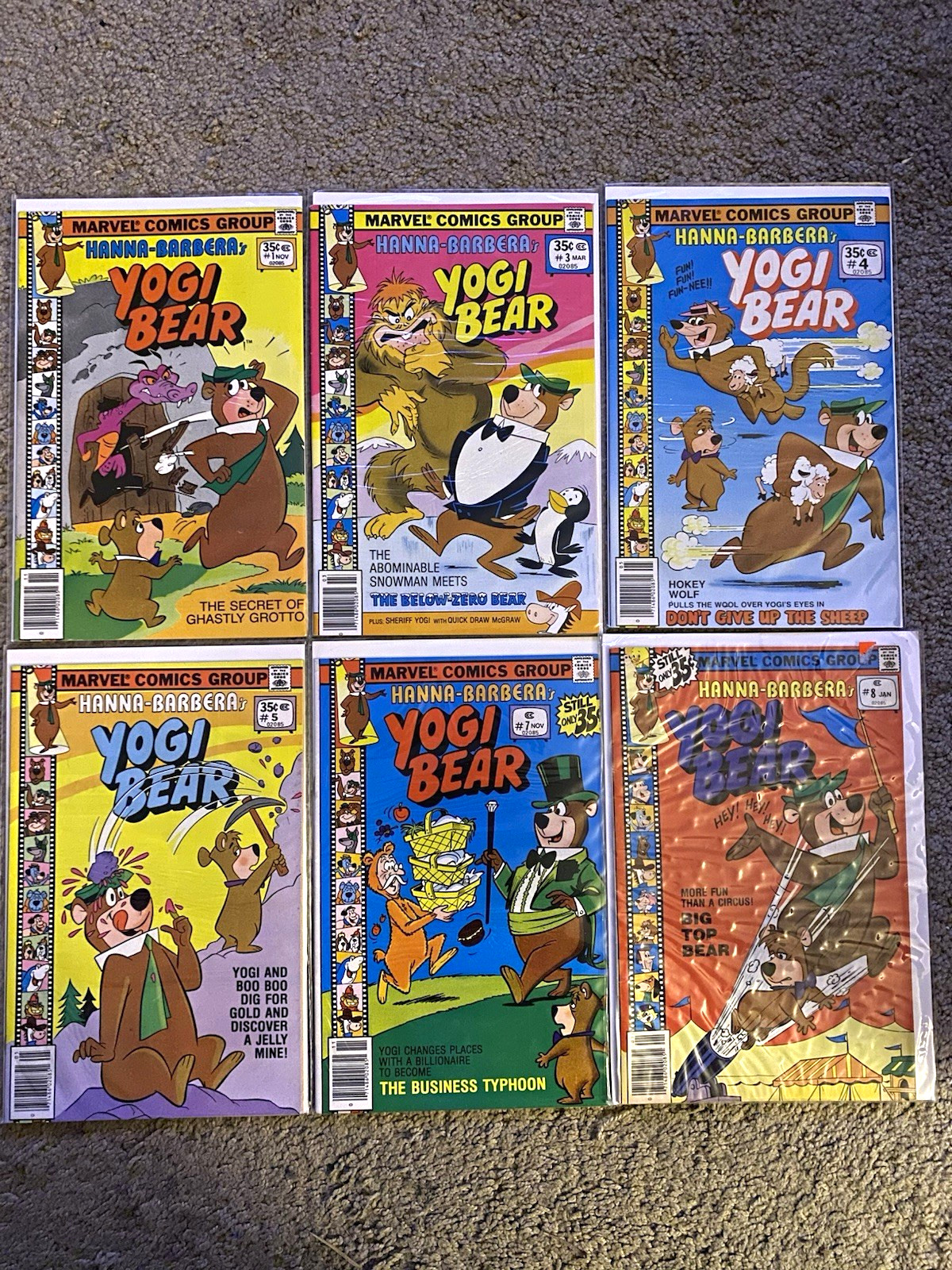 Marvel Comics Group Yogi Bear #1-8 (MISSING #2 & 6) Hanna-Barbera Universe Marvel Comics Group Yogi Bear #1-8 (MISSING #2 & 6) Hanna-Barbera Universe