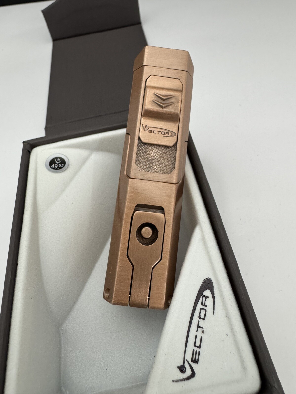 Vector Caliper - Single Large Jet Flame Torch Lighter - Copper - New Vector Caliper - Single Large Jet Flame Torch Lighter - Copper - New