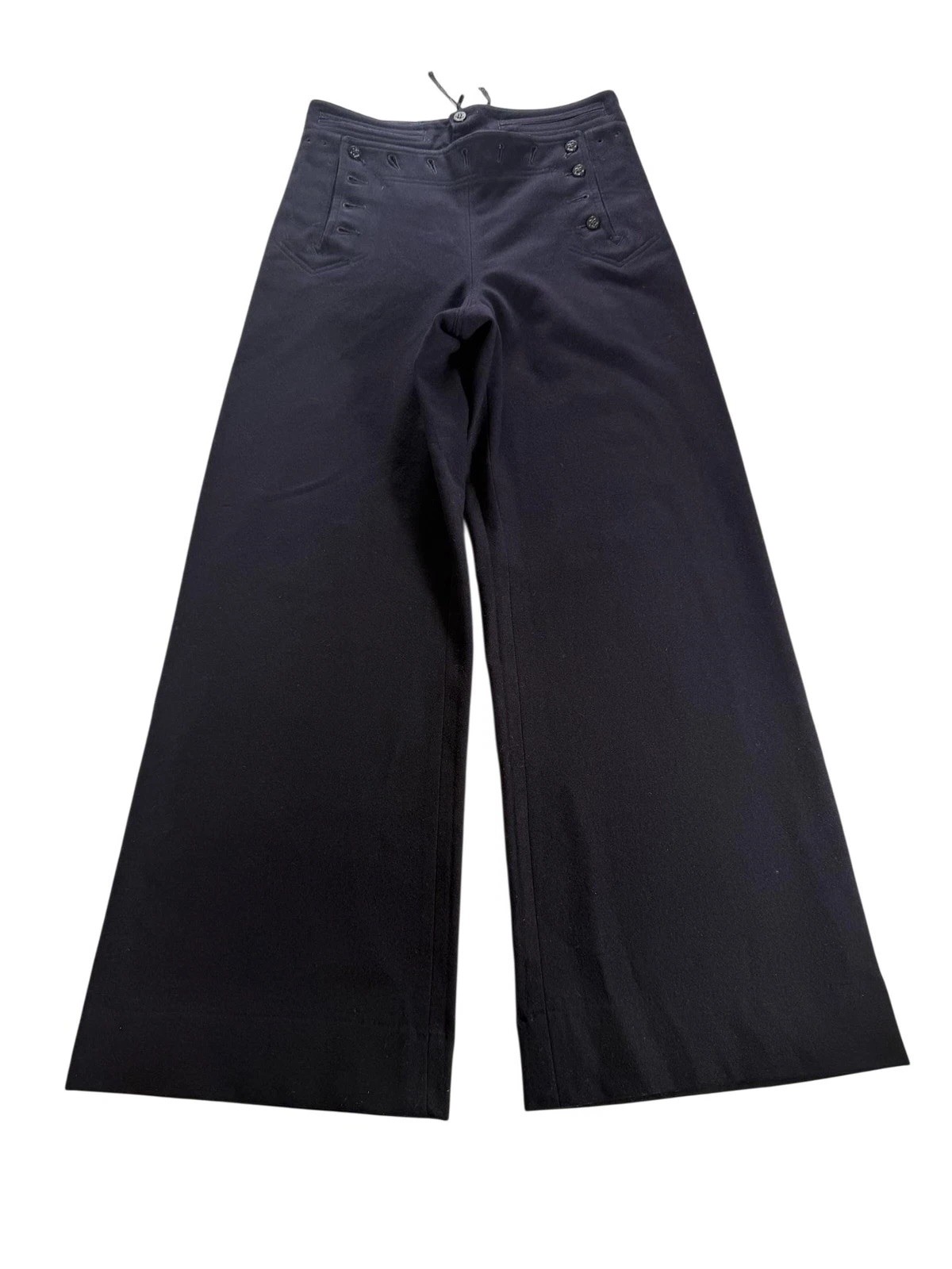 Vintage WWII US Navy Naval Clothing Factory Wool Sailor Pants Blue Bell Bottom Vintage WWII US Navy Naval Clothing Factory Wool Sailor Pants Blue Bell Bottom