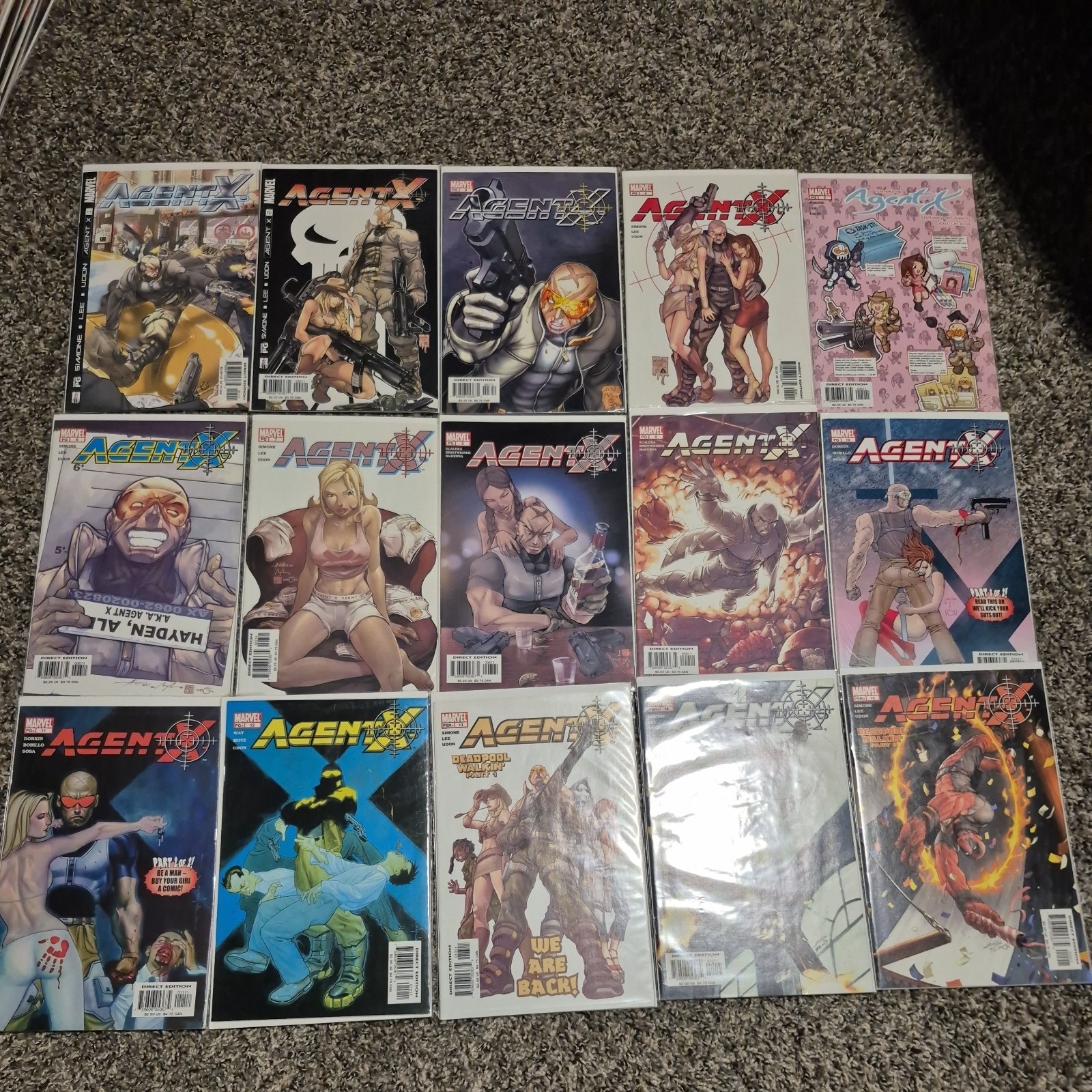 Marvel Comics Agent X Comic Books Lot Issues 1-15 Set 2000s Super Hero Deadpool Marvel Comics Agent X Comic Books Lot Issues 1-15 Set 2000s Super Hero Deadpool