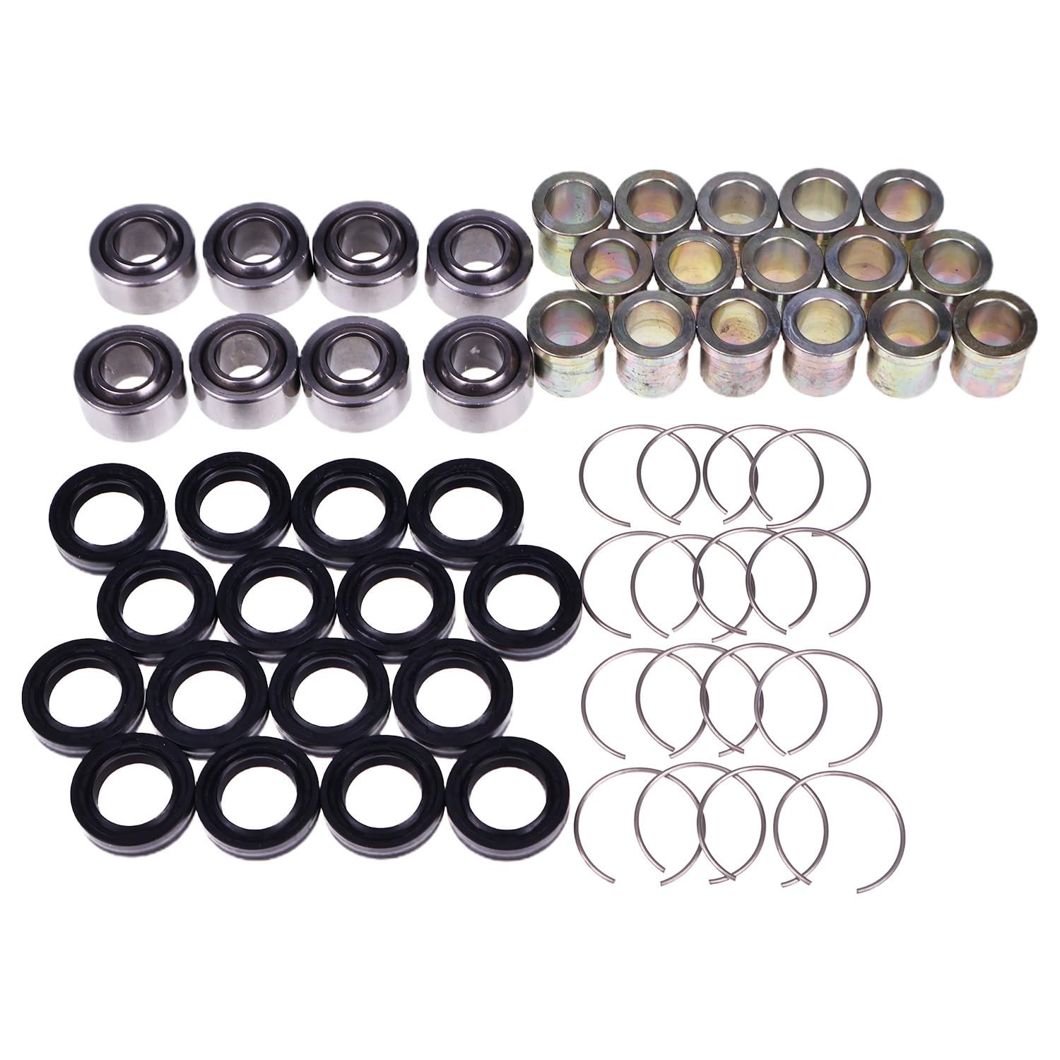 Front Lower Upper A-Arm Bearings Bushing Kit Compatible with Honda Sportrax T... Front Lower Upper A-Arm Bearings Bushing Kit Compatible with Honda Sportrax T...