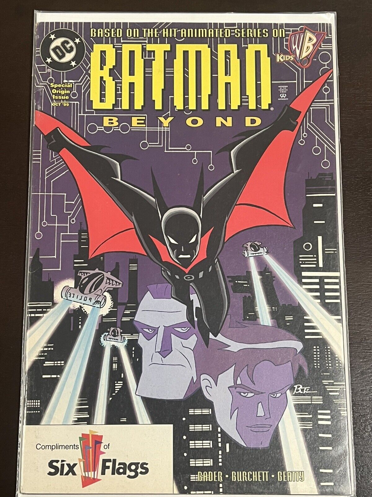 DC Comics Compliments of Six Flags Batman Beyond #1 Special Origin Issue Comic