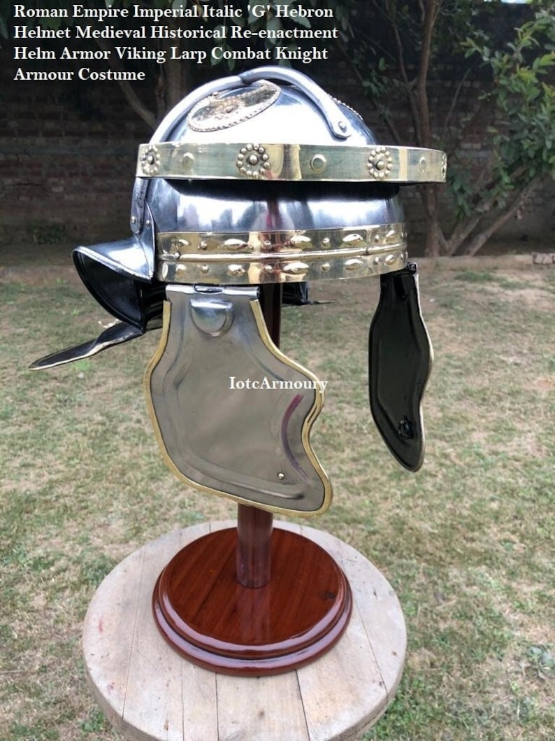 Roman Empire Imperial Italic 'G' Hebron Helmet Medieval Historical Re-enactment