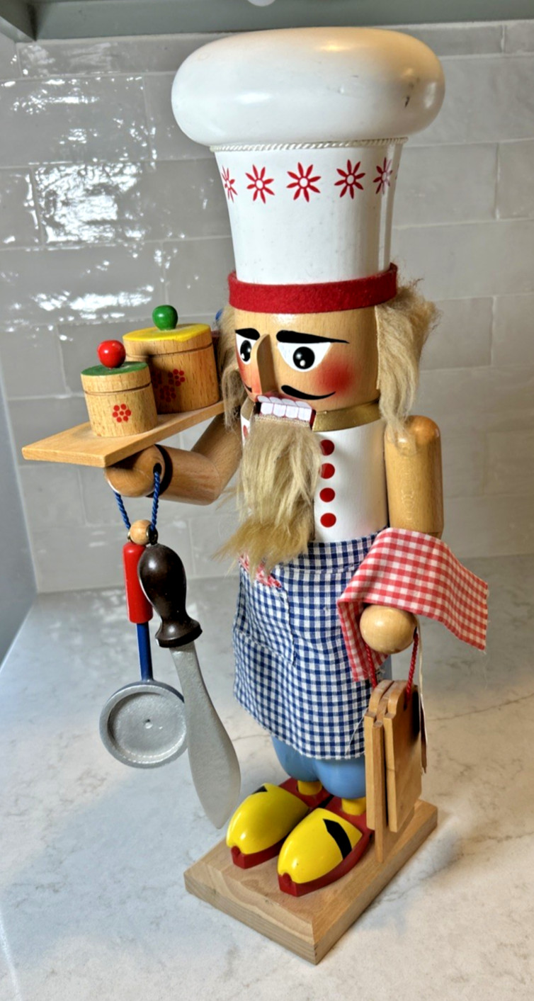 Original Vintage Steinbach West Germany “Big Chef” Nutcracker with tags 16" Original Vintage Steinbach West Germany “Big Chef” Nutcracker with tags 16"