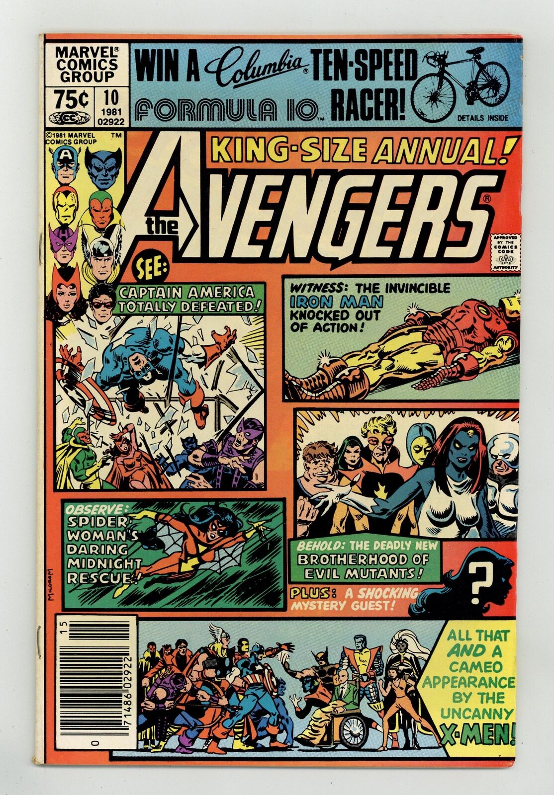 Avengers Annual #10 VF- 7.5 1981 1st app. Rogue, Madelyne Pryor