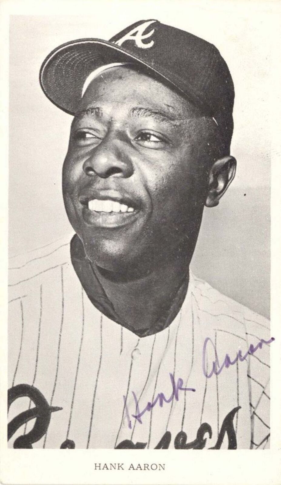Hank Aaron Signed Photo - Autograph - Baseball Hall of Famer - Autographs of Fam
