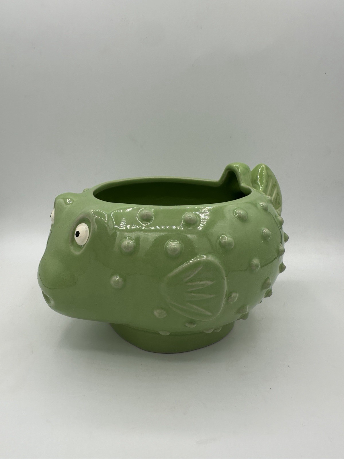 RARE VINTAGE TIKI FARM O'OPU HUE PUFFER FISH FUGU BOWL w/EYES RARE VINTAGE TIKI FARM O'OPU HUE PUFFER FISH FUGU BOWL w/EYES