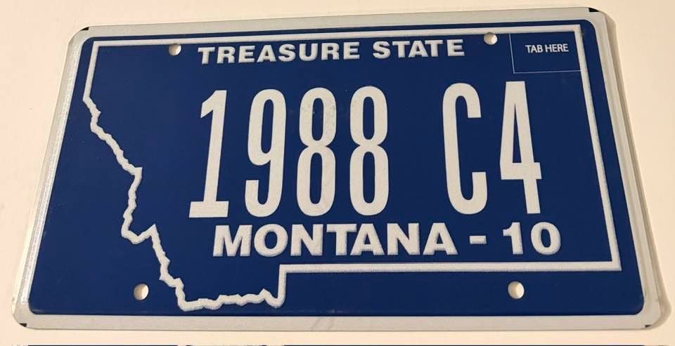 1988 C4 Vanity License Plate Corvette 1984 1985 1986 1987 1988 1989 1990 1991 1988 C4 Vanity License Plate Corvette 1984 1985 1986 1987 1988 1989 1990 1991