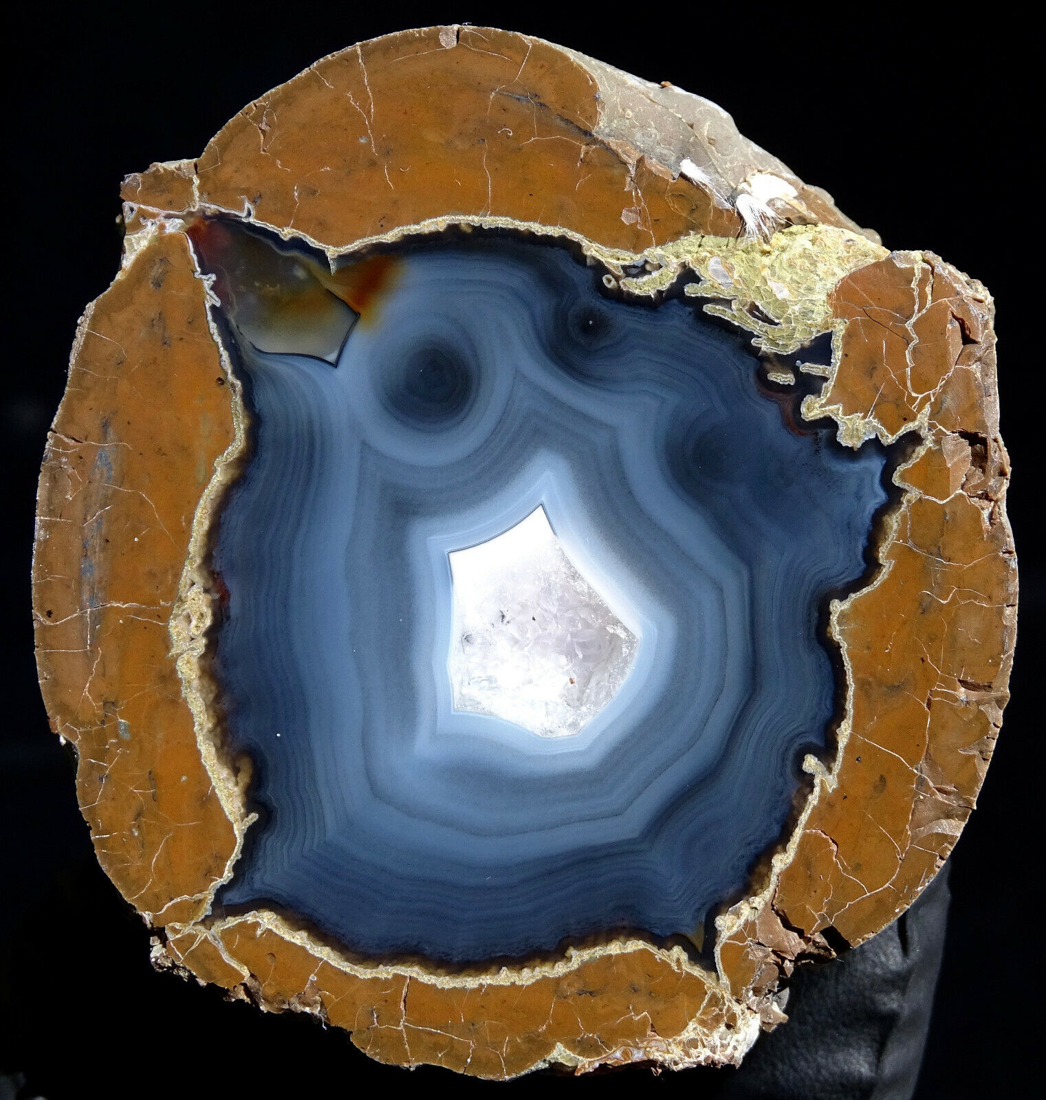 Mw: AGATE THUNDEREGG -Blue Bed, Oregon- Face Polished Specimen 