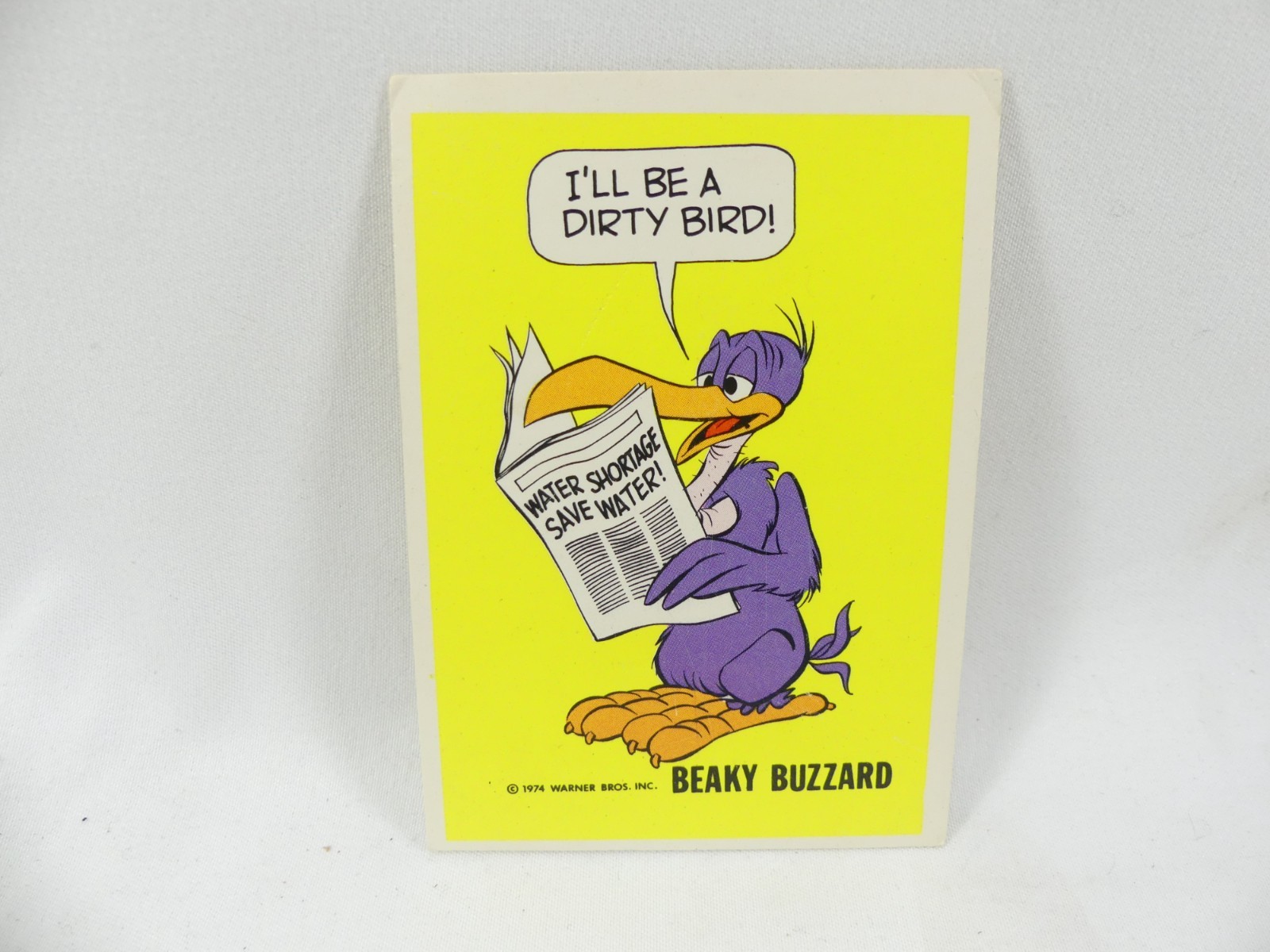 Vintage 1974 Beaky Buzzard Warner Bros. National Periodical Publications Card Vintage 1974 Beaky Buzzard Warner Bros. National Periodical Publications Card