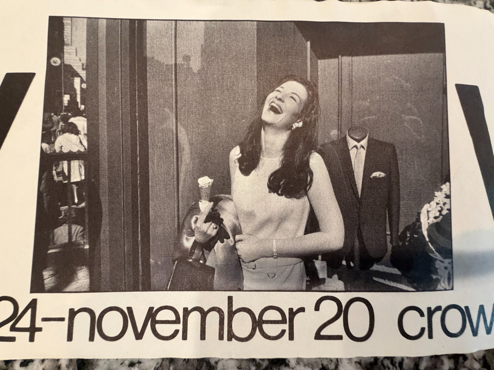 Vintage 1970's Gary Winogrand Photographer Show Flyer - Unusual Banner Format Vintage 1970's Gary Winogrand Photographer Show Flyer - Unusual Banner Format