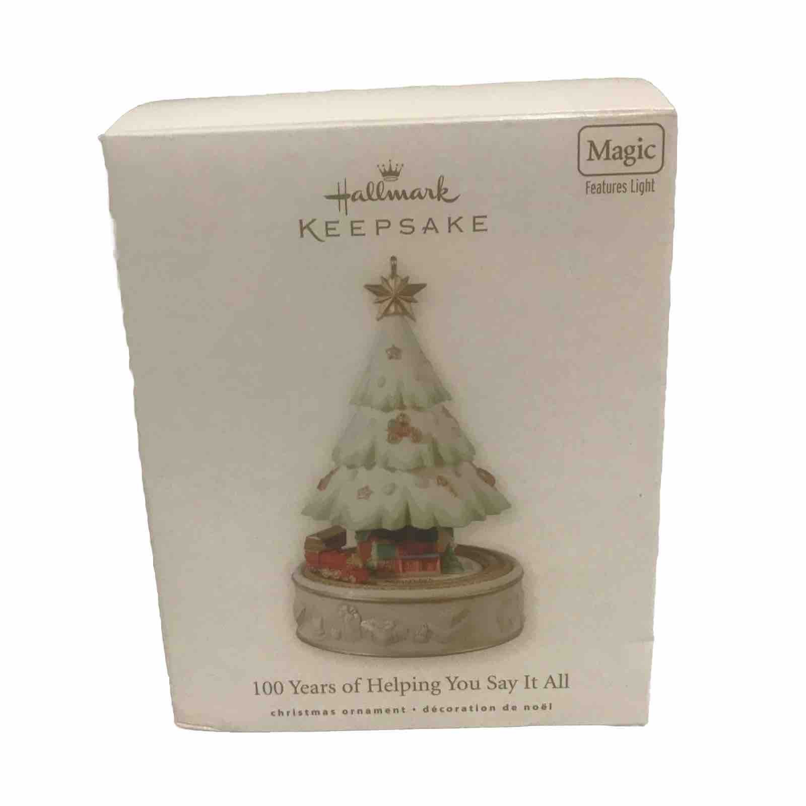 2010 Hallmark Keepsake Ornament 100 Years Of Helping You Say It All Magic Light 2010 Hallmark Keepsake Ornament 100 Years Of Helping You Say It All Magic Light