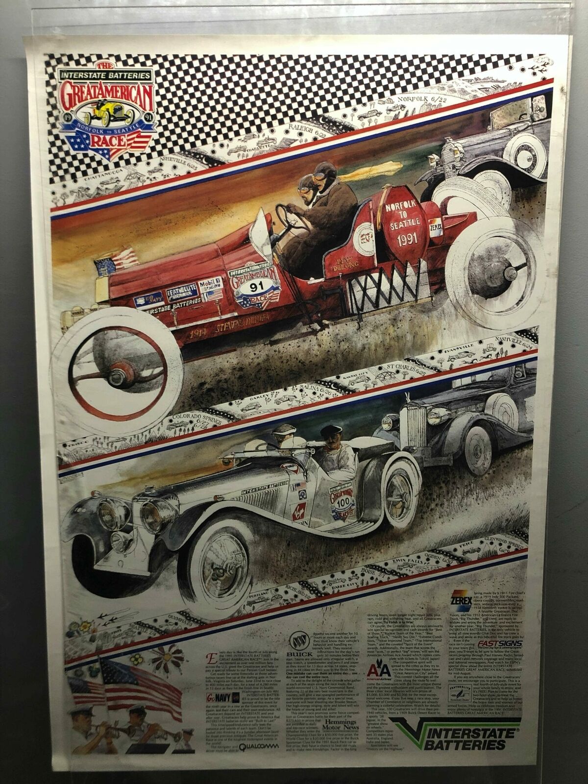GREAT AMERICAN RACE VINTAGE POSTER 23\