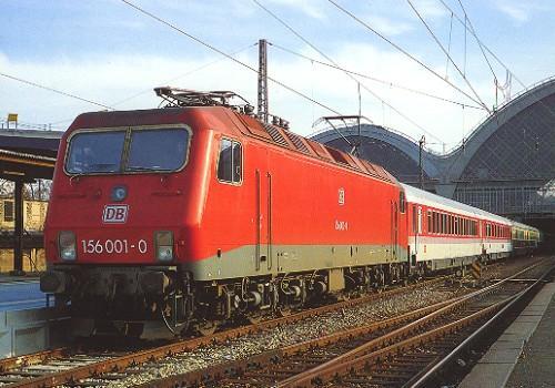 AK · Electric Locomotive 156 001 DR-Hbf. Dresden - 1994 (106.06) AK · Electric Locomotive 156 001 DR-Hbf. Dresden - 1994 (106.06)