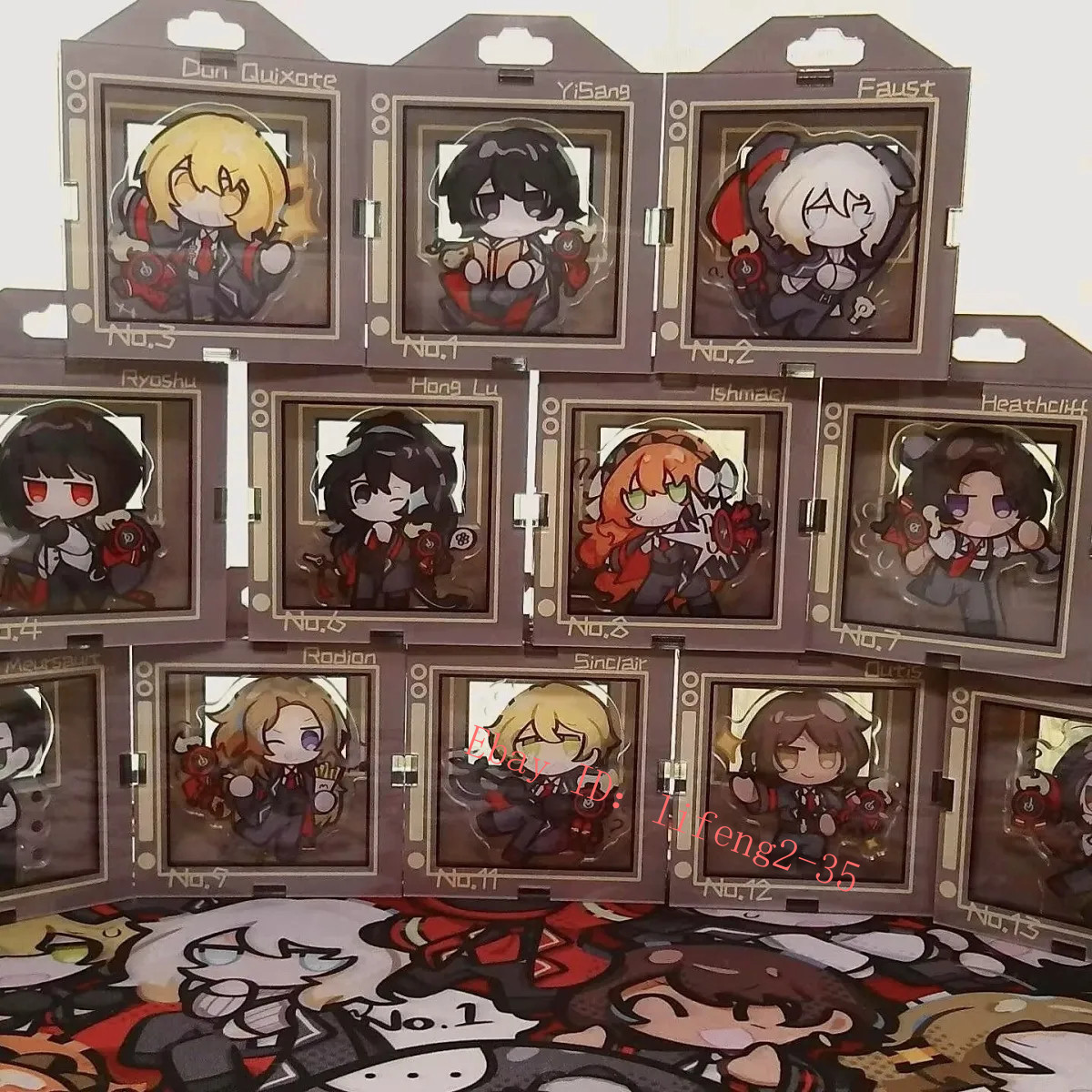 Limbus Company 12 Sinners Donquixote Sinclair Acrylic Figure Keychain Pendant Limbus Company 12 Sinners Donquixote Sinclair Acrylic Figure Keychain Pendant