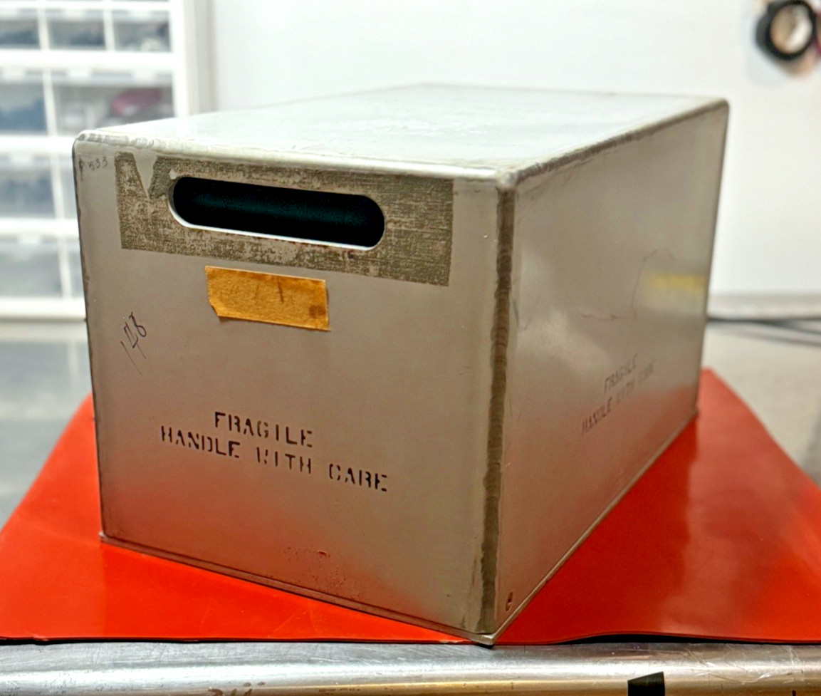 NASA-JPL Rocket Motor Steel Shipping Enclosure w/mount