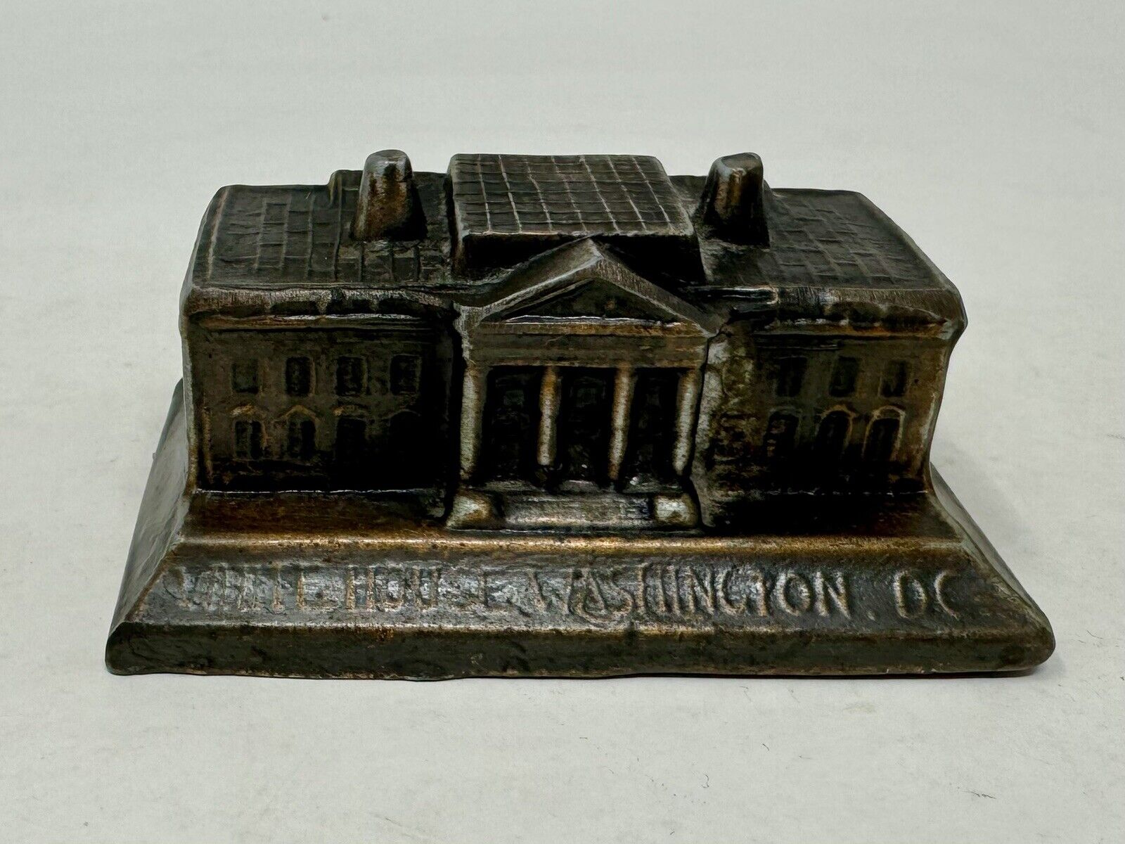 Vintage Small Metal Souvenir Of The White House-- Washington, DC 3”