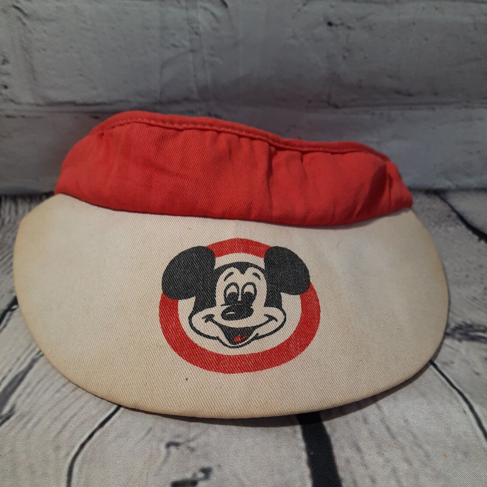 Vintage Walt Disney Productions Mickey Mouse Sun Visor Hat Disneyland 1970's