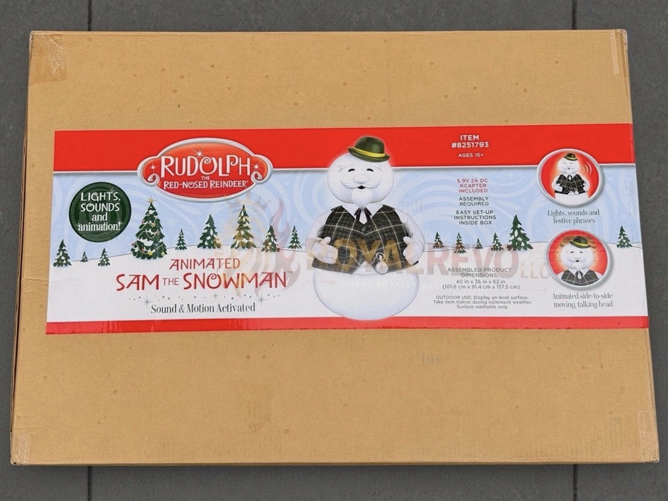 2026 Animated Sam The Snowman Life size Rudolph Collection Animatronic New