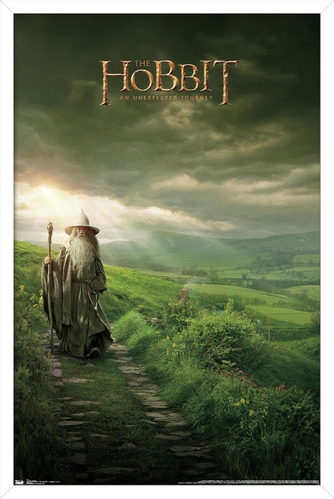 Trends International Hobbit An Unexpected Journey Poster 22.375x34 White Framed Trends International Hobbit An Unexpected Journey Poster 22.375x34 White Framed