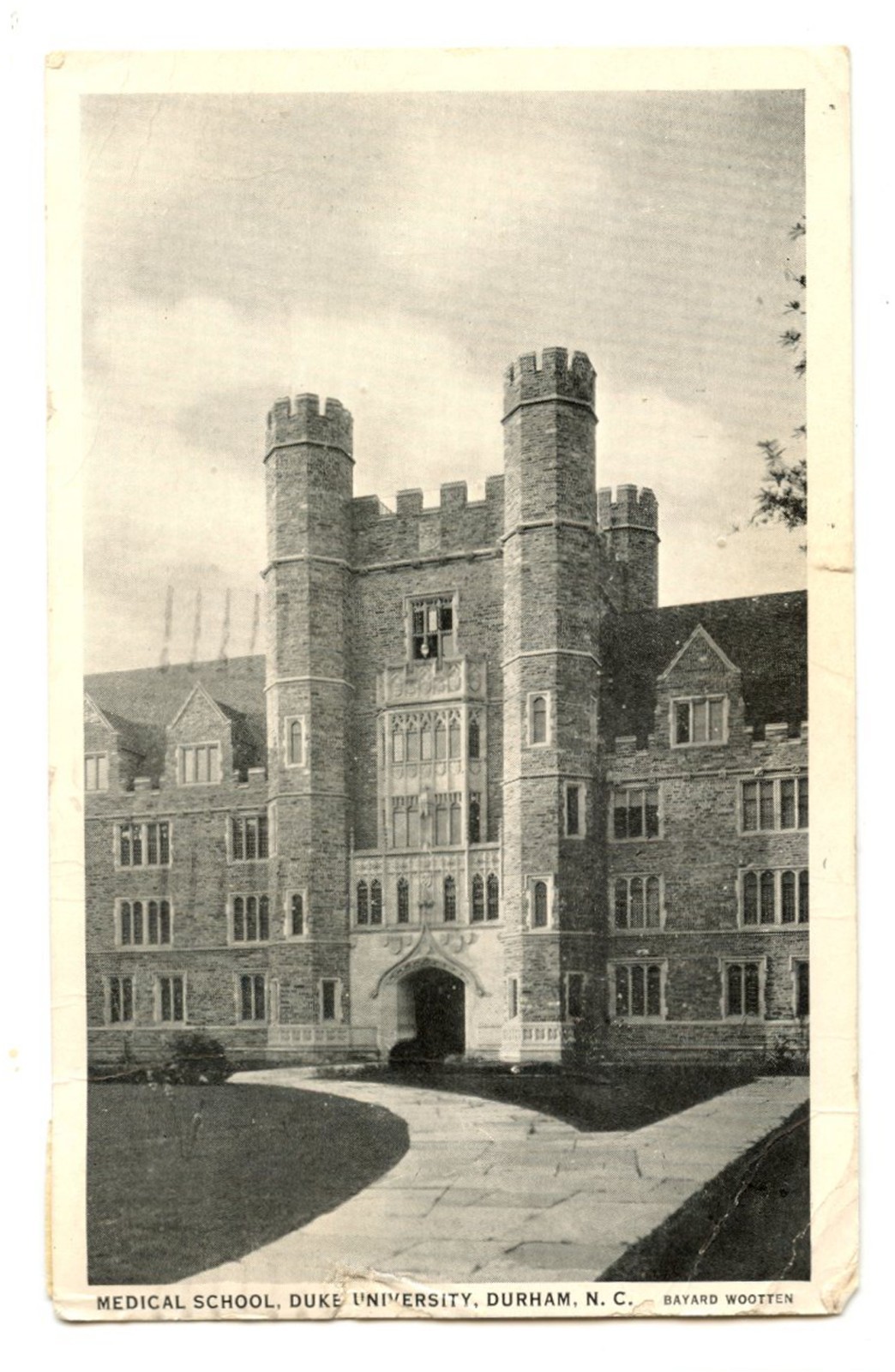 Medical School Duke University Durham North Carolina NC Postcard 1938 Medical School Duke University Durham North Carolina NC Postcard 1938