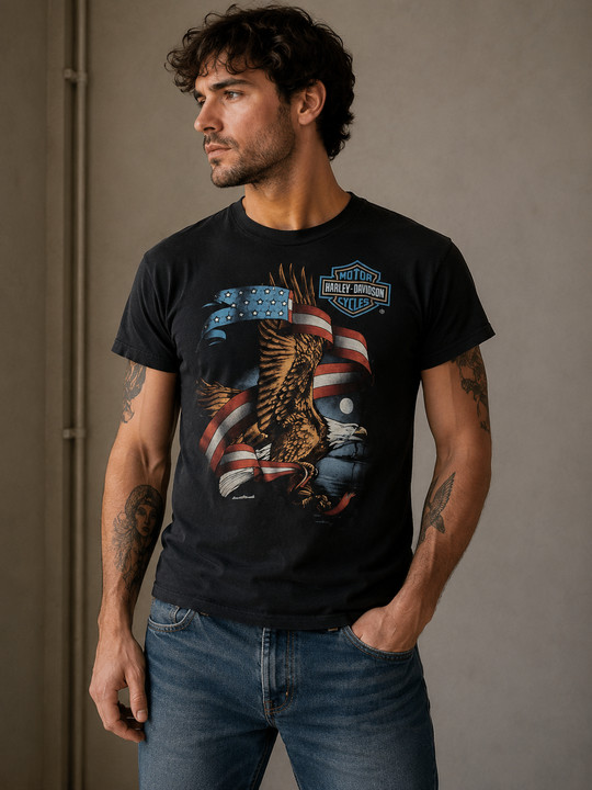 Rare VTG 1988 Harley-Davidson 3D Emblem Eagle T-Shirt Ft Lauderdale FL Small Rare VTG 1988 Harley-Davidson 3D Emblem Eagle T-Shirt Ft Lauderdale FL Small