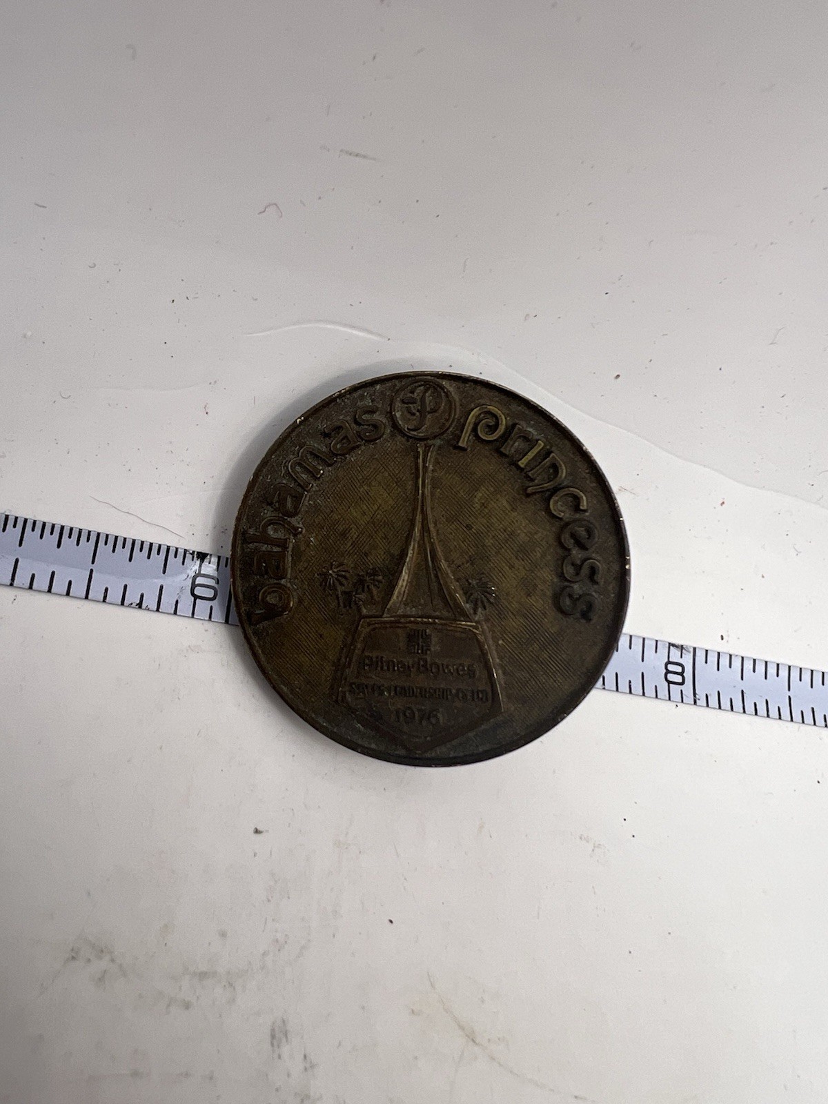 Vintage 1976 Pitney Bowes Sales Presidents Club Bahamas Princess Pin Vintage 1976 Pitney Bowes Sales Presidents Club Bahamas Princess Pin