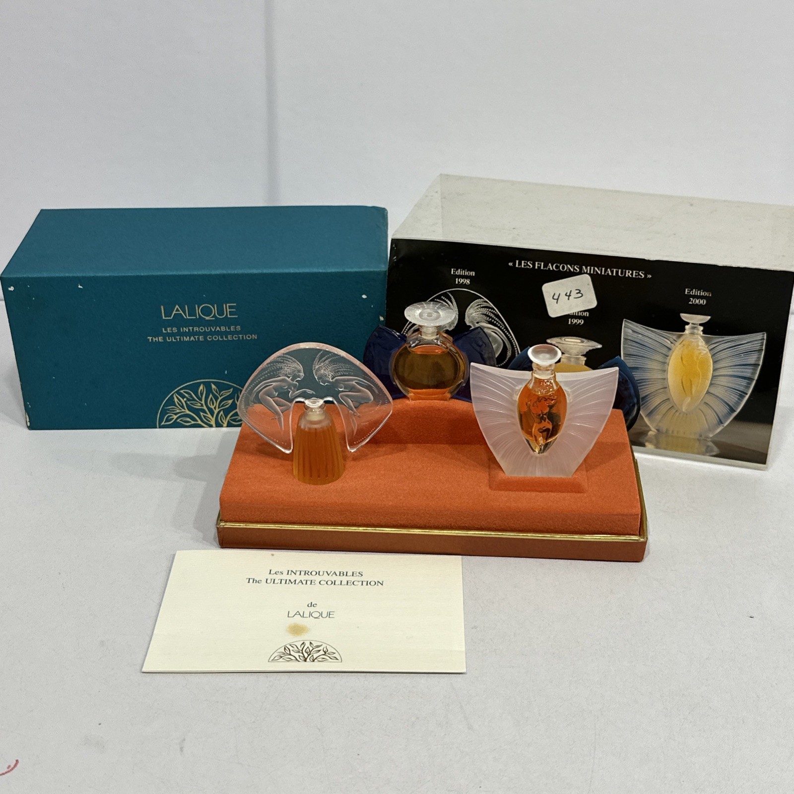 LALIQUE Les Falcons Collection Miniatures Vintage 1998, 1999, 2000 New