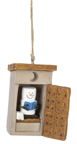 S'more Outhouse hanging ornament