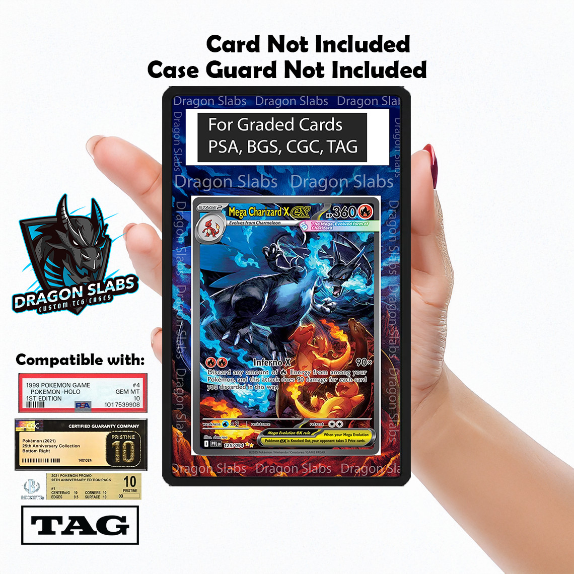 Mega Charizard EX SIR 125/094 Phantasmal Flames PSA BGS CGC Extended Art Pokemon Mega Charizard EX SIR 125/094 Phantasmal Flames PSA BGS CGC Extended Art Pokemon