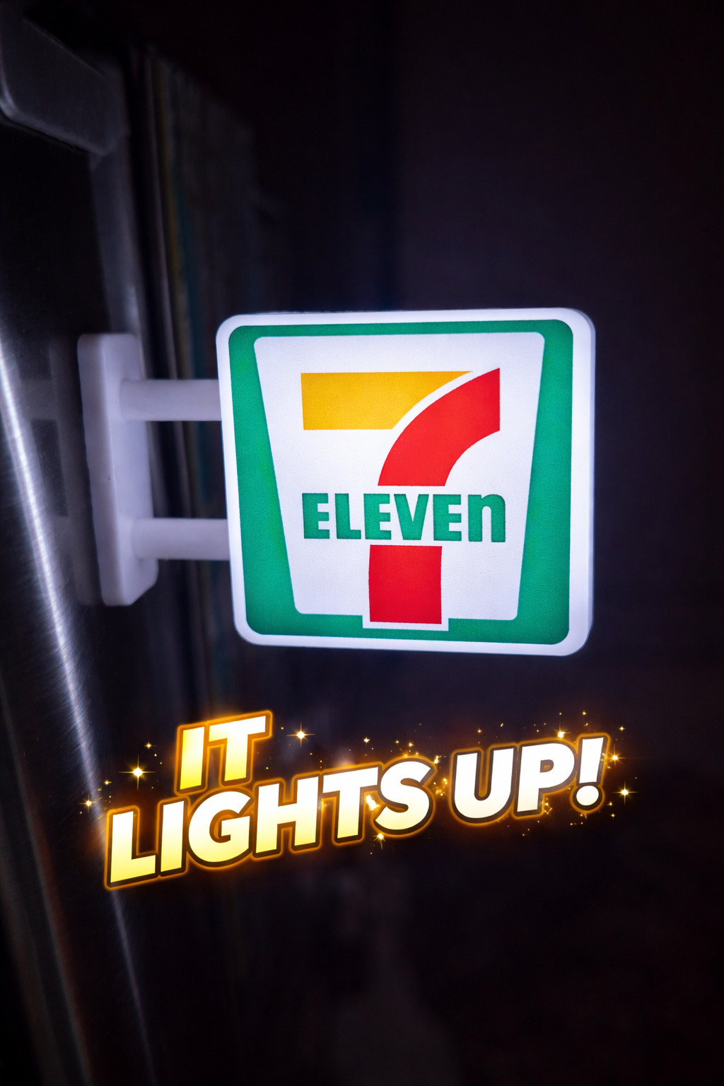 7-Eleven Miniature Light Sign Magnet Convenience Store Mini LED Sign New Japan 7-Eleven Miniature Light Sign Magnet Convenience Store Mini LED Sign New Japan