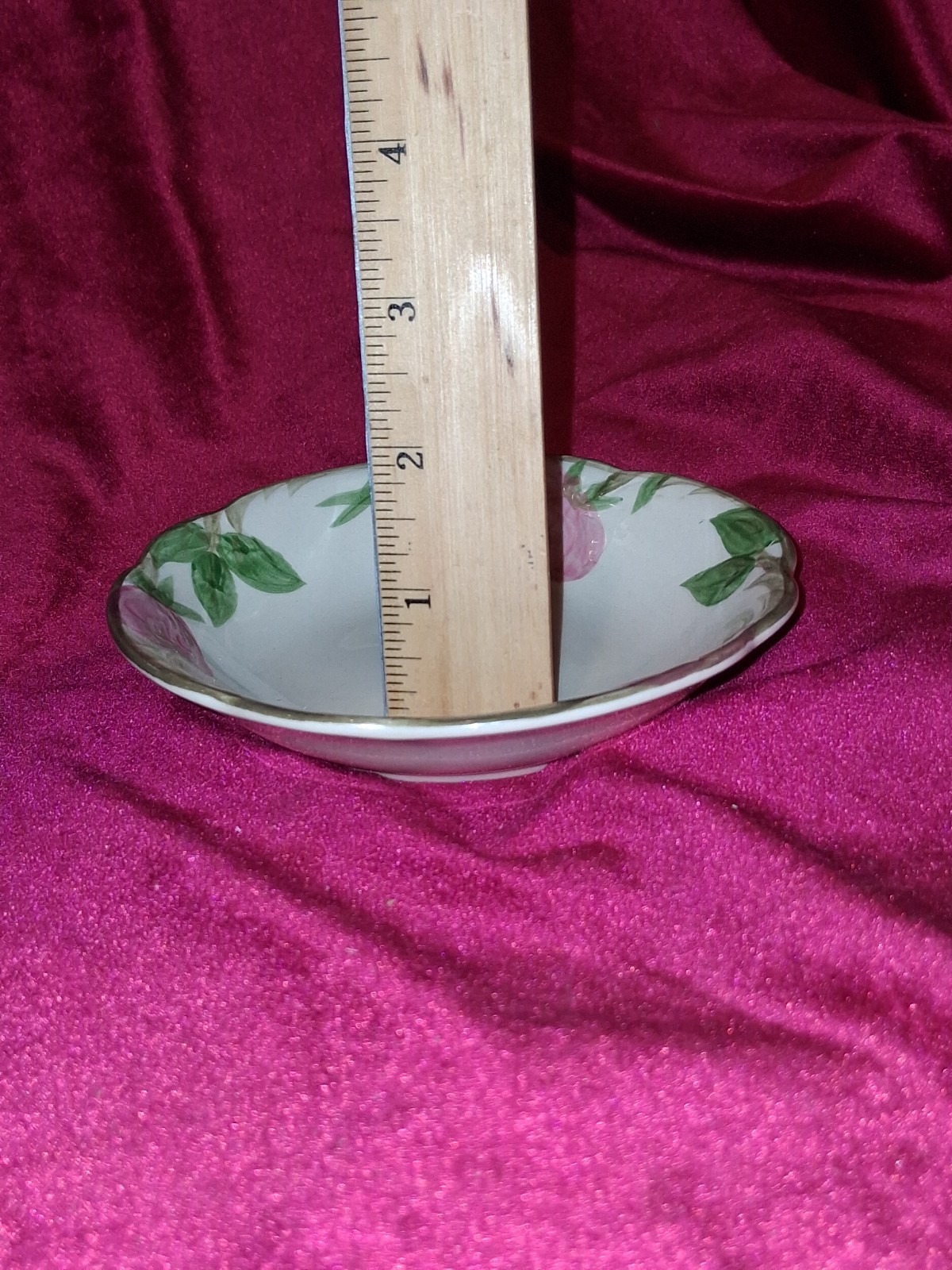 Vintage Franciscan Desert Rose Fruit Dessert Sauce Bowl 5" Made in USA