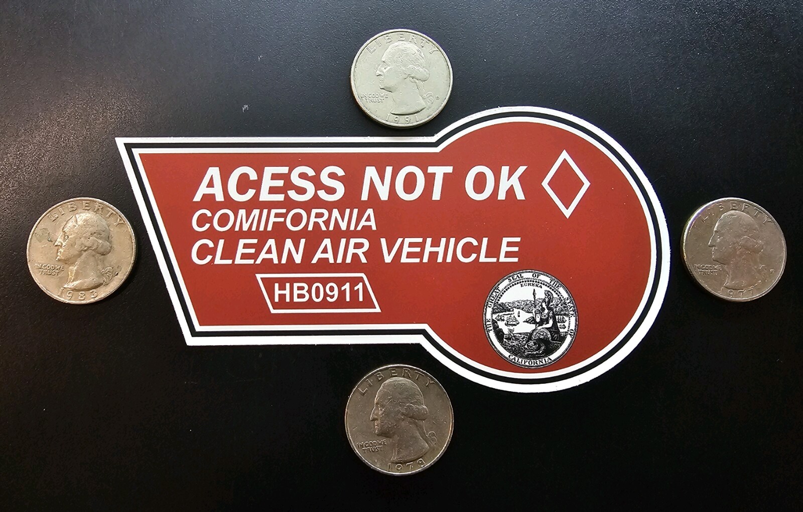 CALIFORNIA HOV CARPOOL (CUSTOM TEXT) 2PCS (FUNNY STICKER) CALIFORNIA HOV CARPOOL (CUSTOM TEXT) 2PCS (FUNNY STICKER)