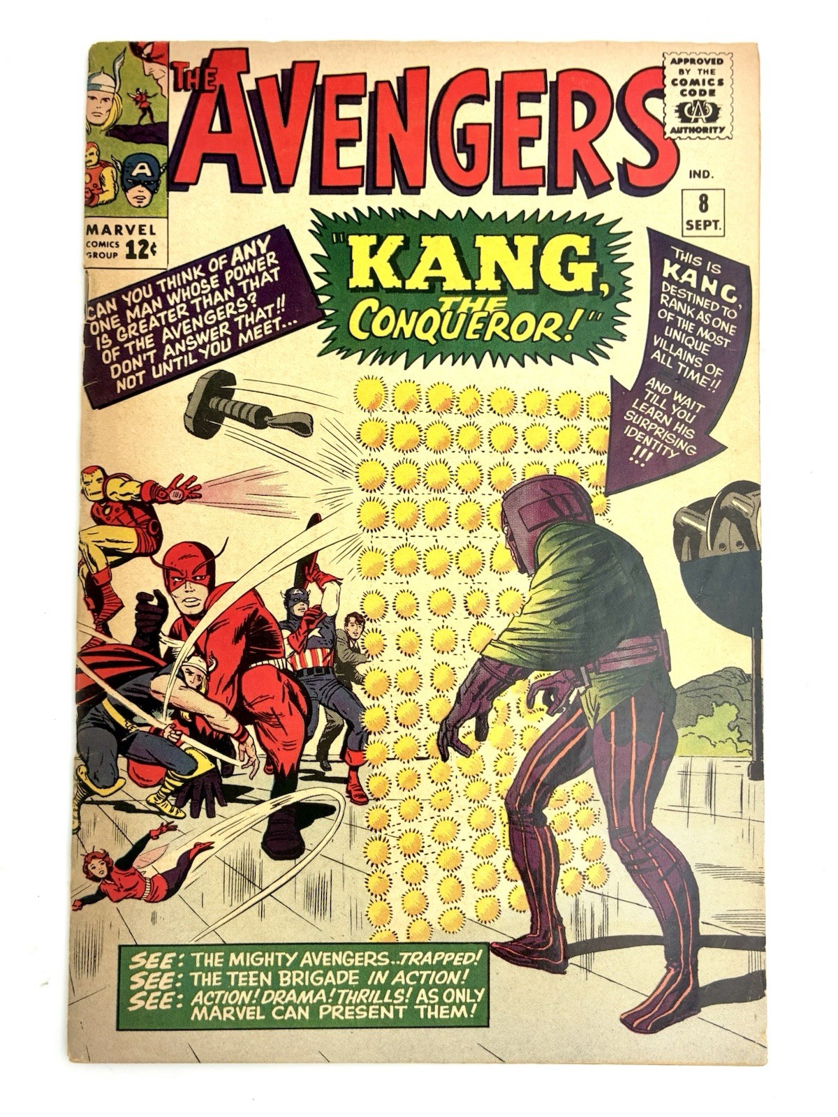 Avengers #8 1964 4.0 VG 🔑 1st Kang the Conquerer Avengers #8 1964 4.0 VG 🔑 1st Kang the Conquerer