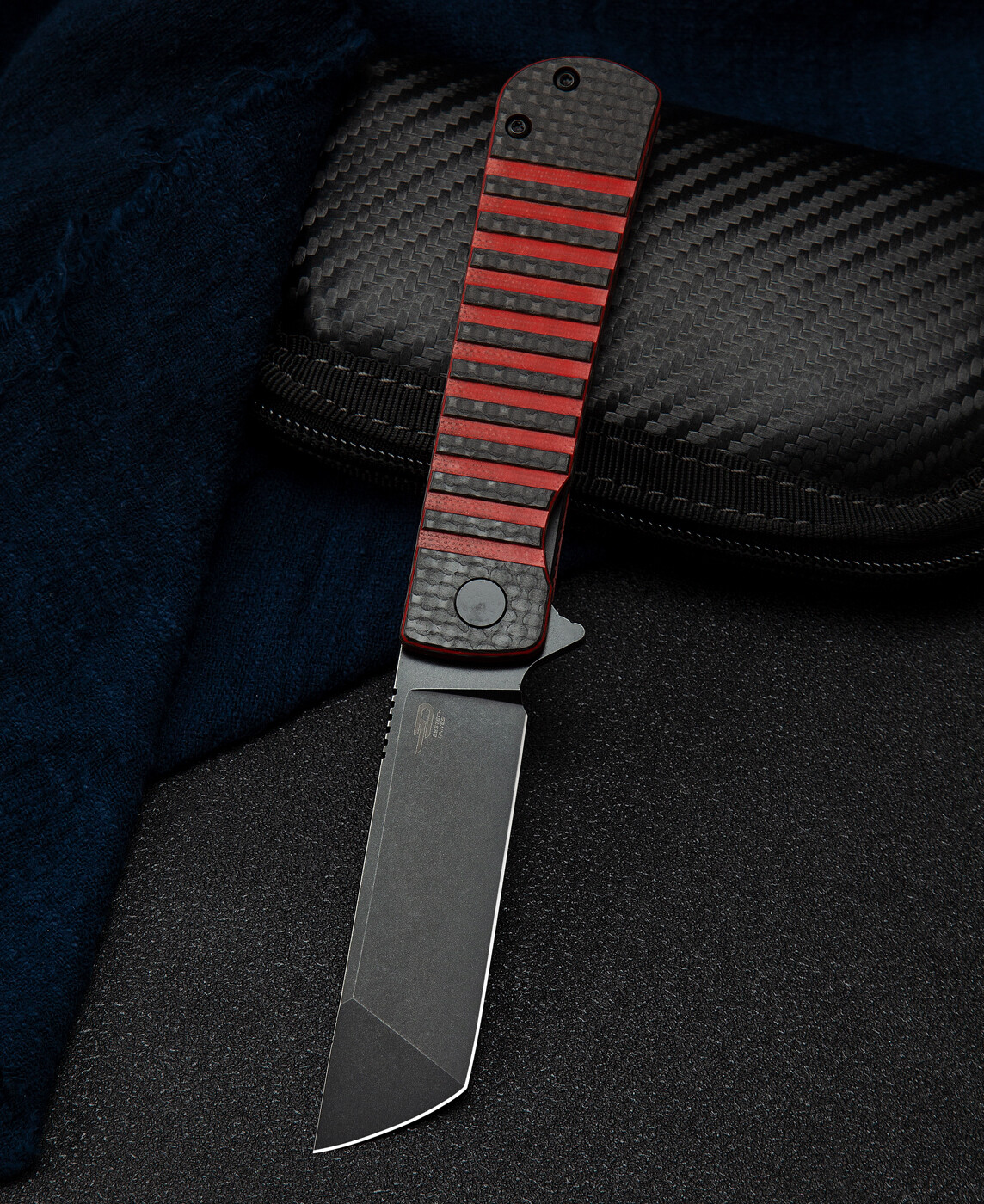 Bestech Knives Titan Folding Knife 3" 154CM Steel Blade G10/Carbon Fiber Handle