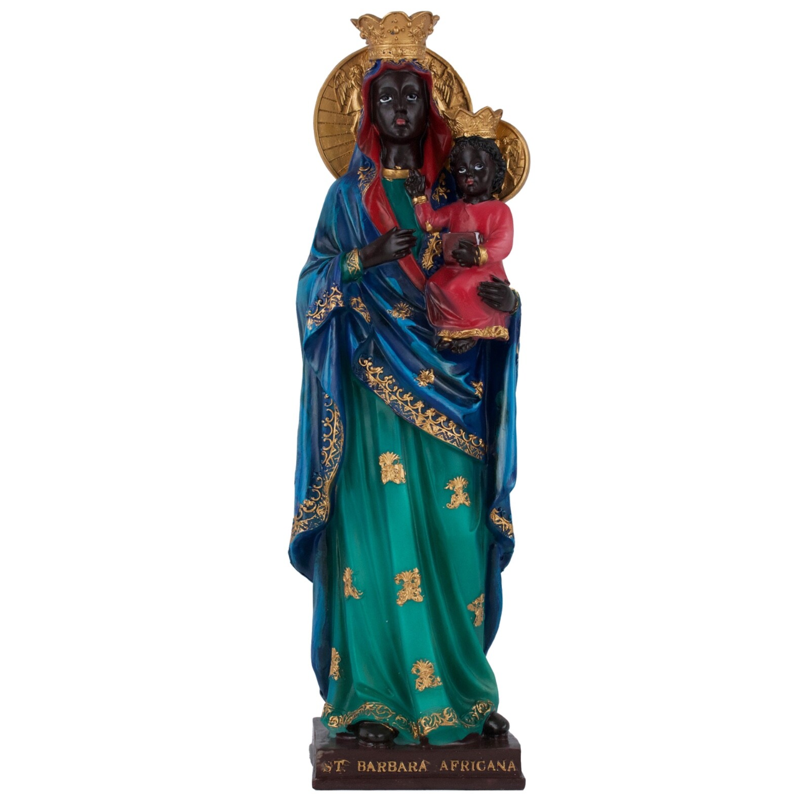 Santa Barbara Africana Estatua de Resina Resin 12 Inches Iglesia Ortodoxa Santa Barbara Africana Estatua de Resina Resin 12 Inches Iglesia Ortodoxa