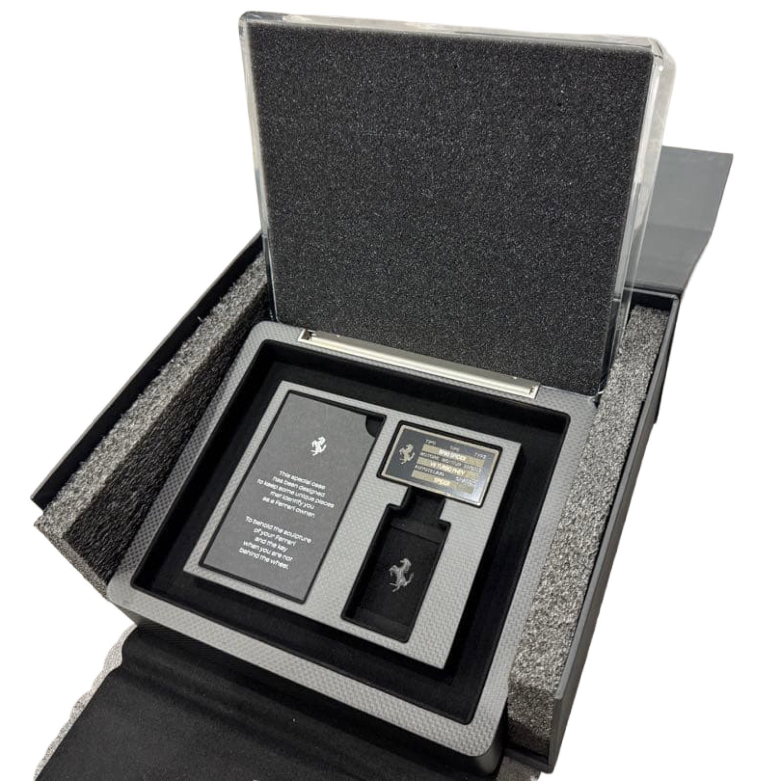Ferrari SF90 Spider Genuine Key Box Case Carbon-Look Owner Gift Non-Sale New Ferrari SF90 Spider Genuine Key Box Case Carbon-Look Owner Gift Non-Sale New