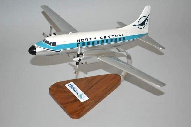 North Central Airlines Convair CV-580 Old Color Desk Top Model 1/72 SC Airplane North Central Airlines Convair CV-580 Old Color Desk Top Model 1/72 SC Airplane