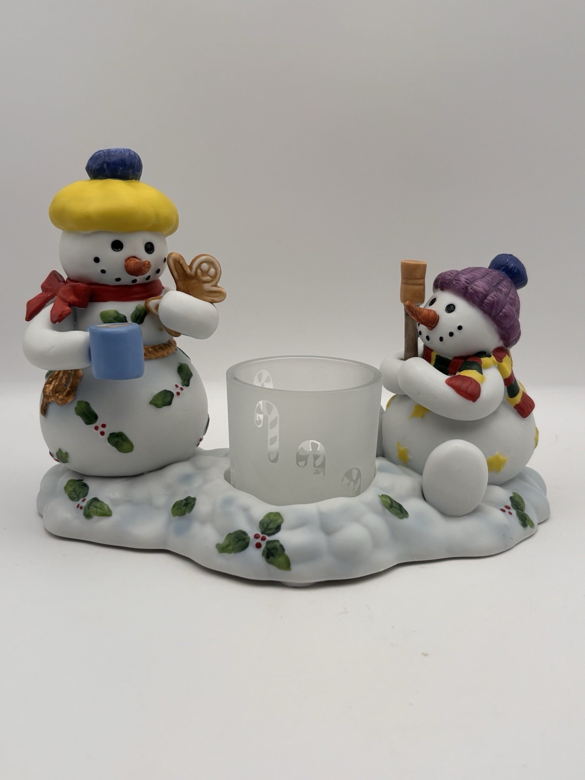 Partylite Snowbell Kids Votive Candle Holder P7869 Snowmen NEW Partylite Snowbell Kids Votive Candle Holder P7869 Snowmen NEW
