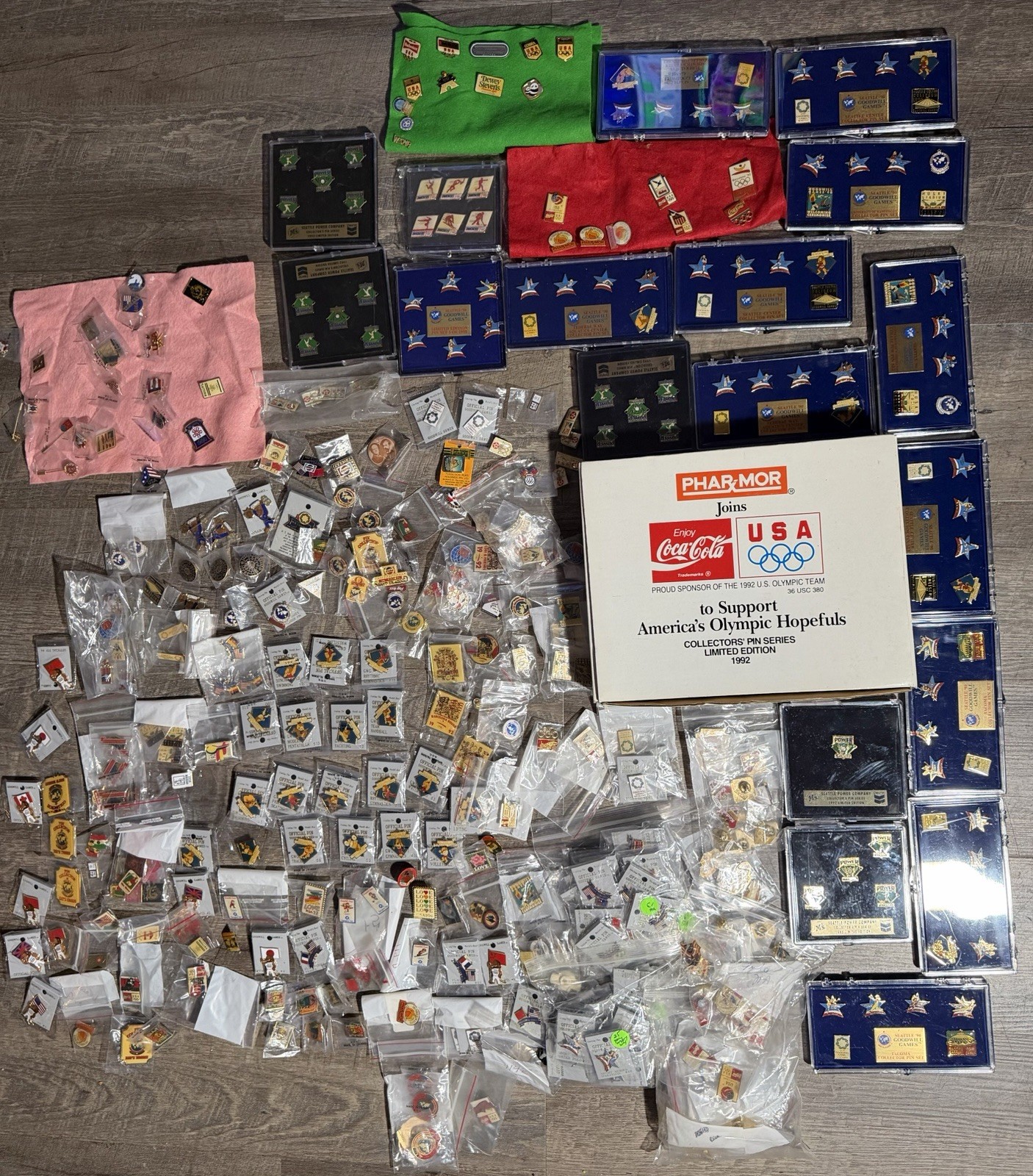 Massive Seattle Goodwill Games Pin Lot Well Over 400 PCS Buy It Now Extras π Massive Seattle Goodwill Games Pin Lot Well Over 400 PCS Buy It Now Extras π