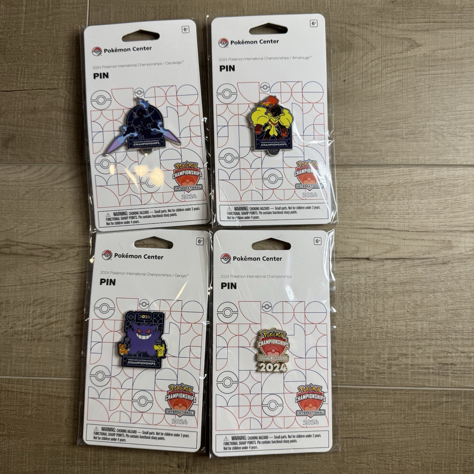 2024 Pokémon International Championship / Armarouge & Ceruledge & Gengar PINS 2024 Pokémon International Championship / Armarouge & Ceruledge & Gengar PINS